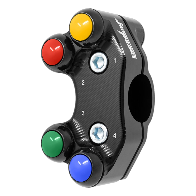 Lenkerschalter Superbike links JetPrime Aprilia RSV4 1100 Factory (21-26) JP SPS 049M – für MoTeC-Dashboard