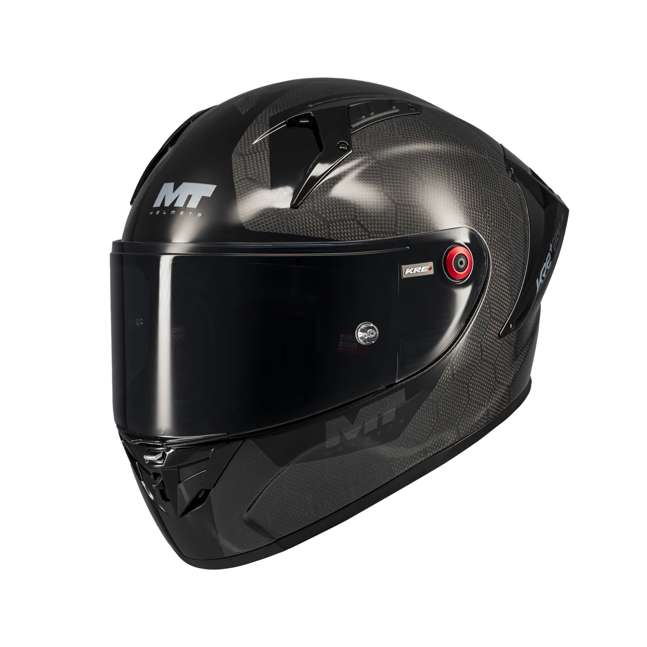 Casque MT-Helmets KRE+ S Pure Carbone Brillant A1 Glow Complet 