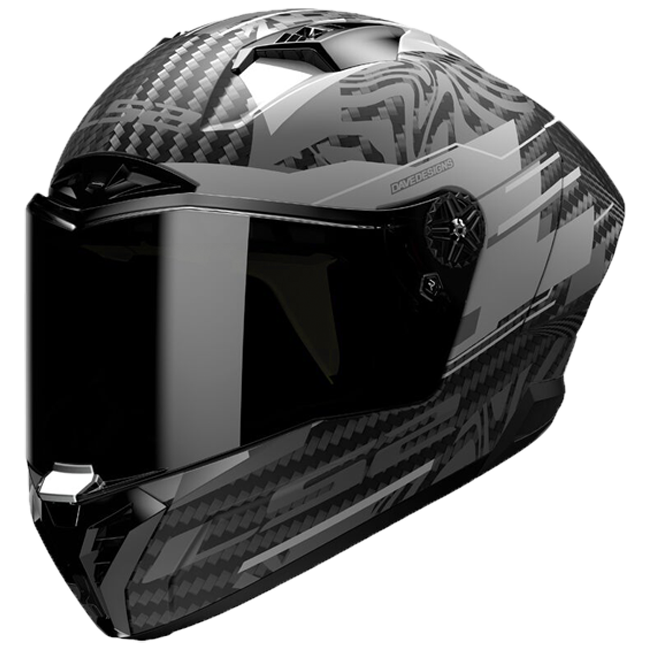 Casque LS2 FF805 Thunder GP Aero Polar Mat Noir 168058965 