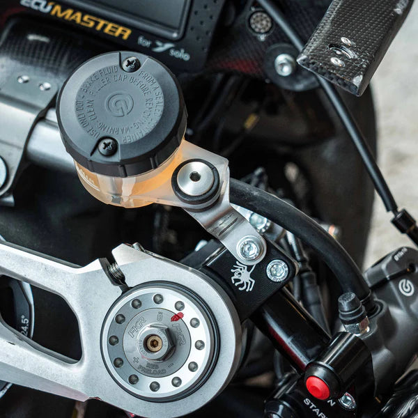 Kit de support pour réservoir de frein/d'embrayage WorldSSP Feel Racing Ducati Panigale V2 955 (20-24) FR.08.KIT 