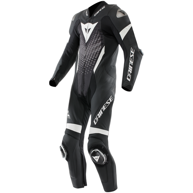 Dainese Laguna Seca 6 combinaison en cuir une pièce – combinaison de course perforée | hommes | noir/blanc 