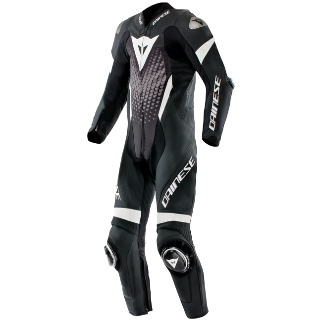 Dainese Laguna Seca 6 combinaison en cuir une pièce – combinaison de course perforée | hommes | noir/blanc 