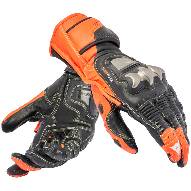 Gants de moto en cuir Dainese Full Metal 7 Racing | Homme | Noir/Rouge | 201810001462800 