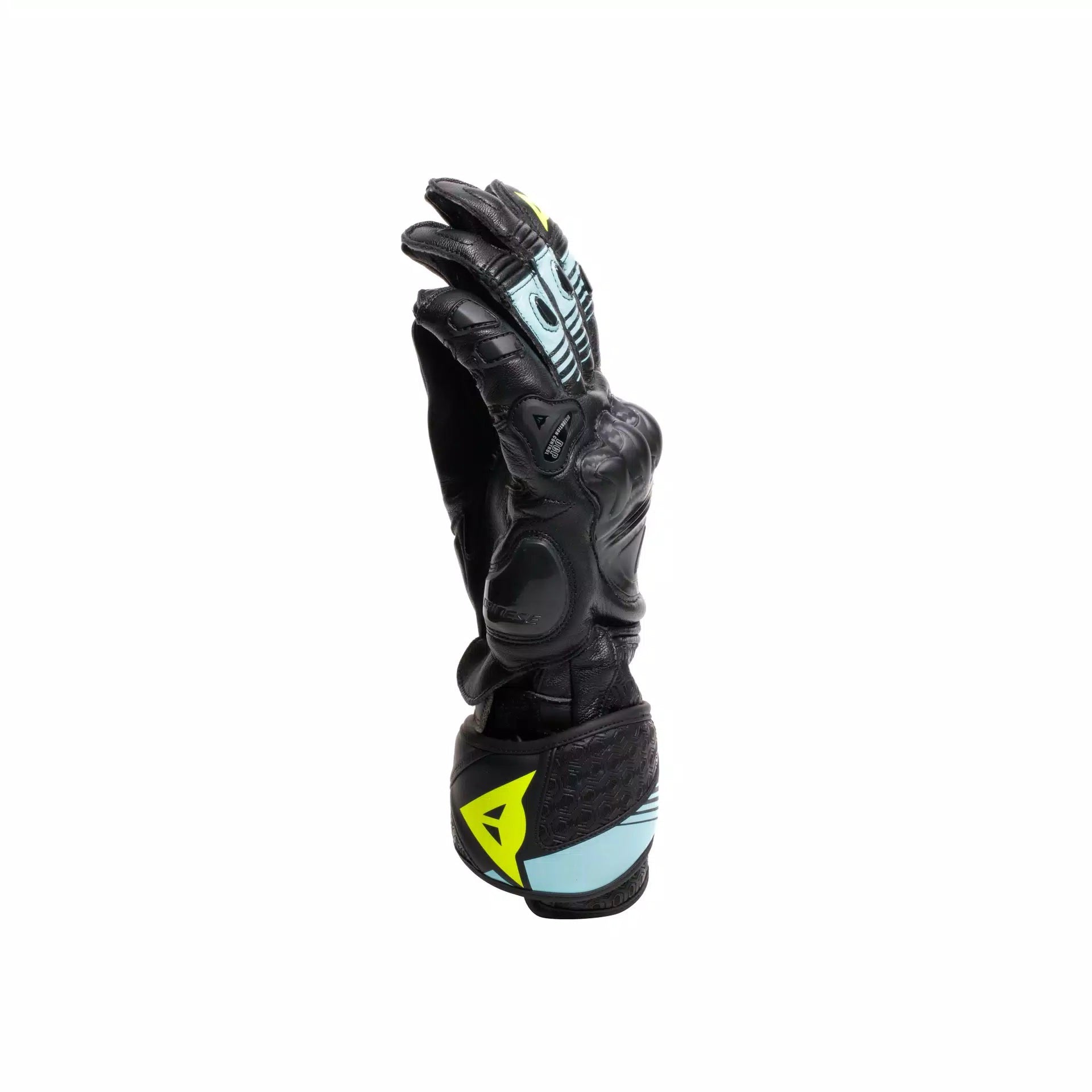 Gants de moto en cuir Dainese Fiero Racing | Hommes | Noir/Bleu clair | 201810002568O00 