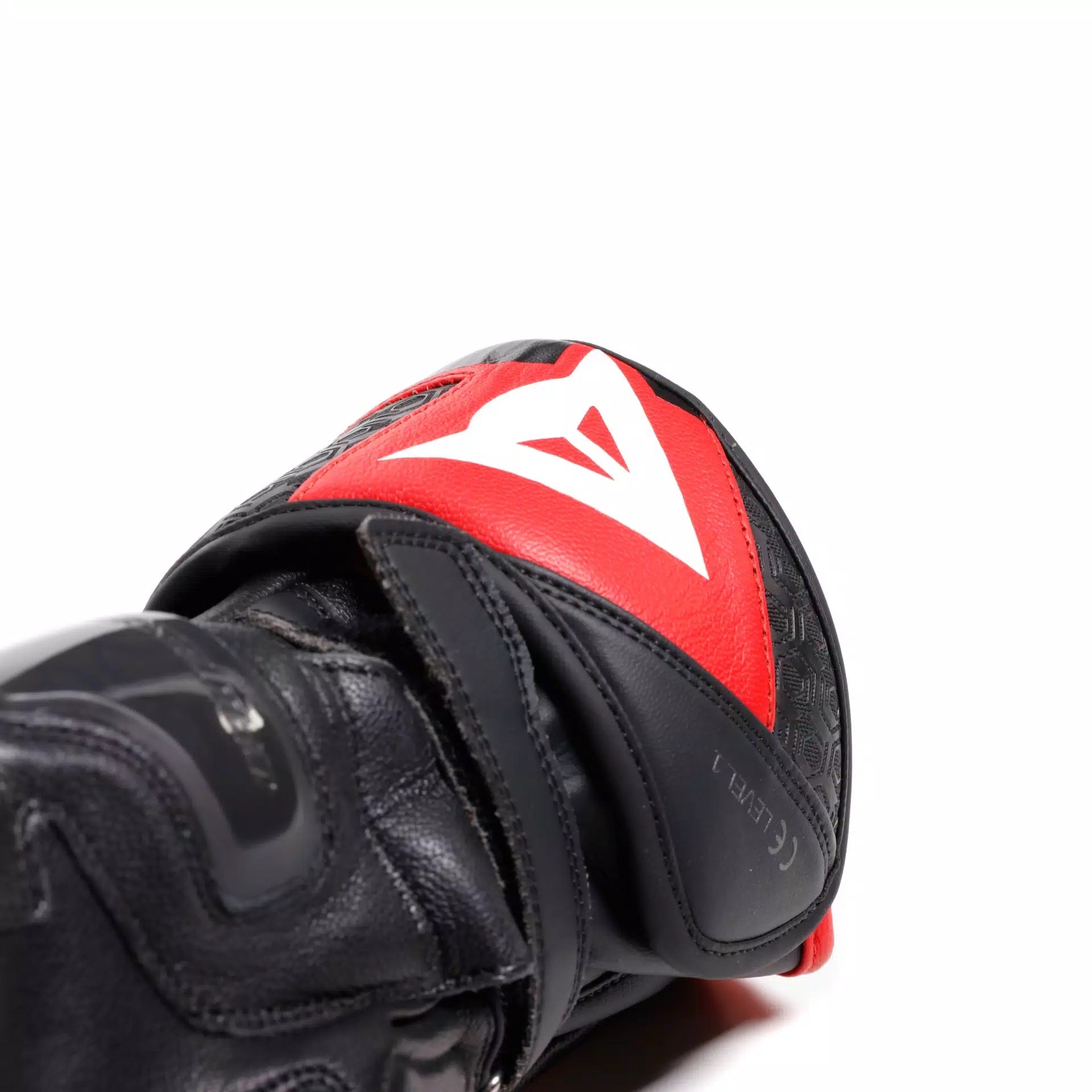 Gants de moto en cuir Dainese Fiero Racing | Hommes | Noir/Rouge | 2018100025A7700 