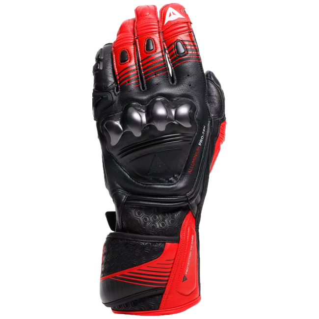Gants de moto en cuir Dainese Fiero Racing | Hommes | Noir/Rouge | 2018100025A7700 