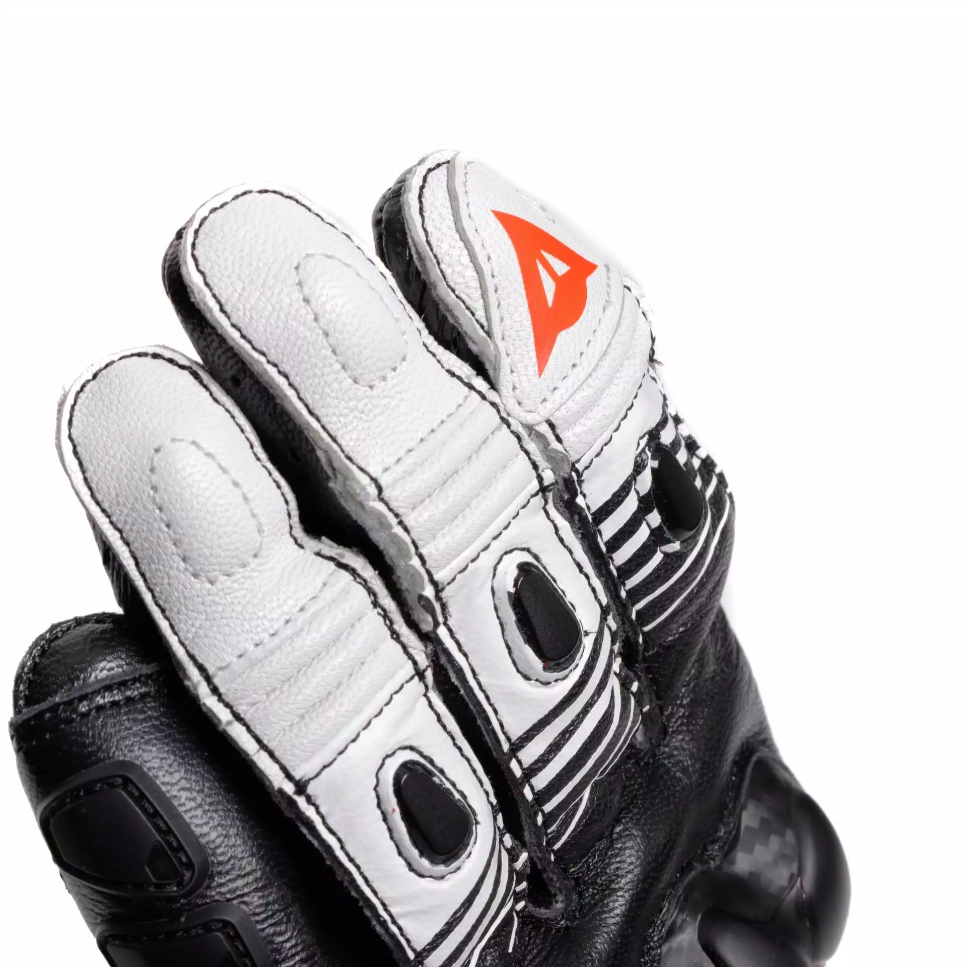 Gants de moto en cuir Dainese Fiero Racing | Homme | Noir/Blanc | 2018100025N3200 