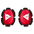 Dainese Pista genouillère Knee Slider Rouge/Blanc 201876166630001 