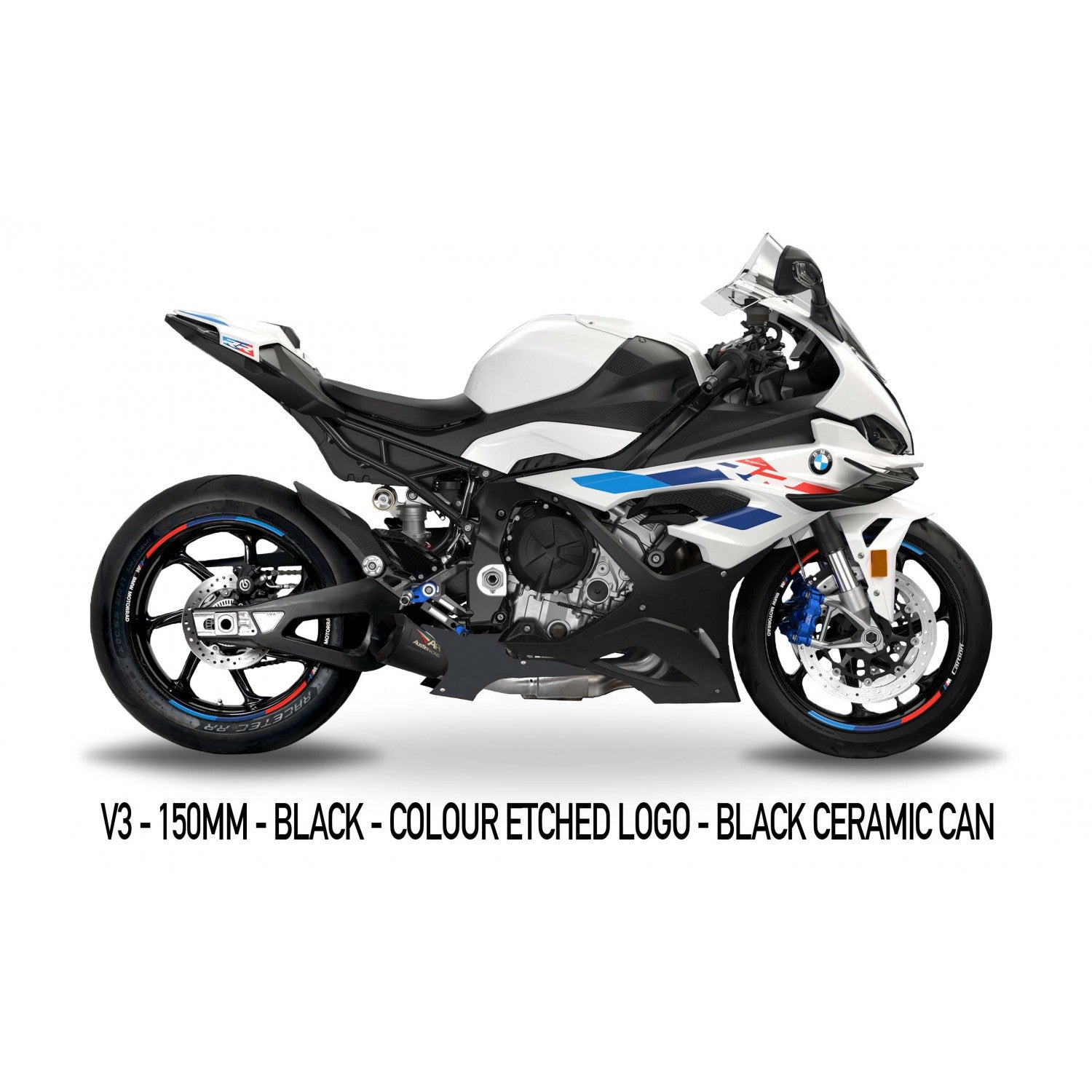 Silencieux Austin Racing Slip-On GP3 (GP1R/V3) + tuyau de remplacement KAT pour BMW S1000RR K67 (19-25) 