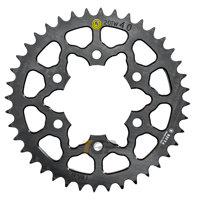 Pignon en aluminium Sitta Kawasaki ZX-6R/636/RR (07-25) (201W) – 37-47 dents, pas 520 