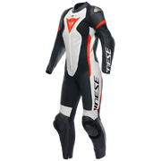 Dainese Grobnik Lady combinaison en cuir intégrale – combinaison de course perforée | Femmes | Blanc/Rouge 