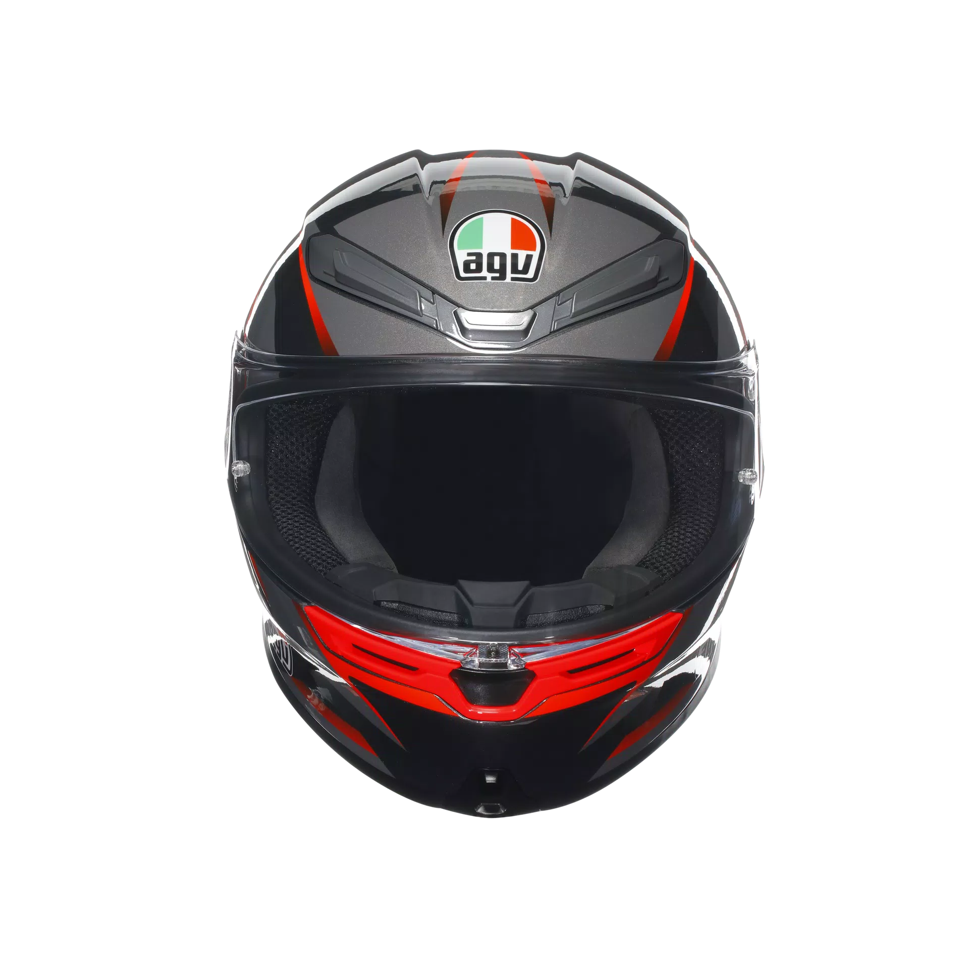 Casque AGV K6 S Slashcut Noir/Gris/Rouge | 2118395001014 