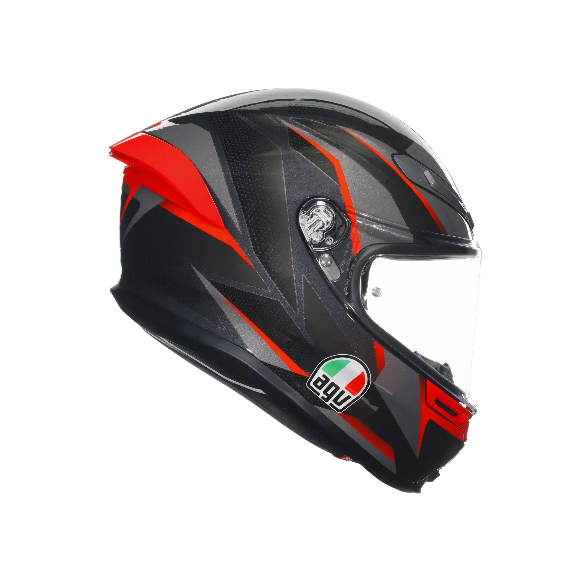 Casque AGV K6 S Slashcut Noir/Gris/Rouge | 2118395001014 