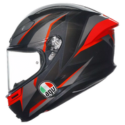 Casque AGV K6 S Slashcut Noir/Gris/Rouge | 2118395001014 