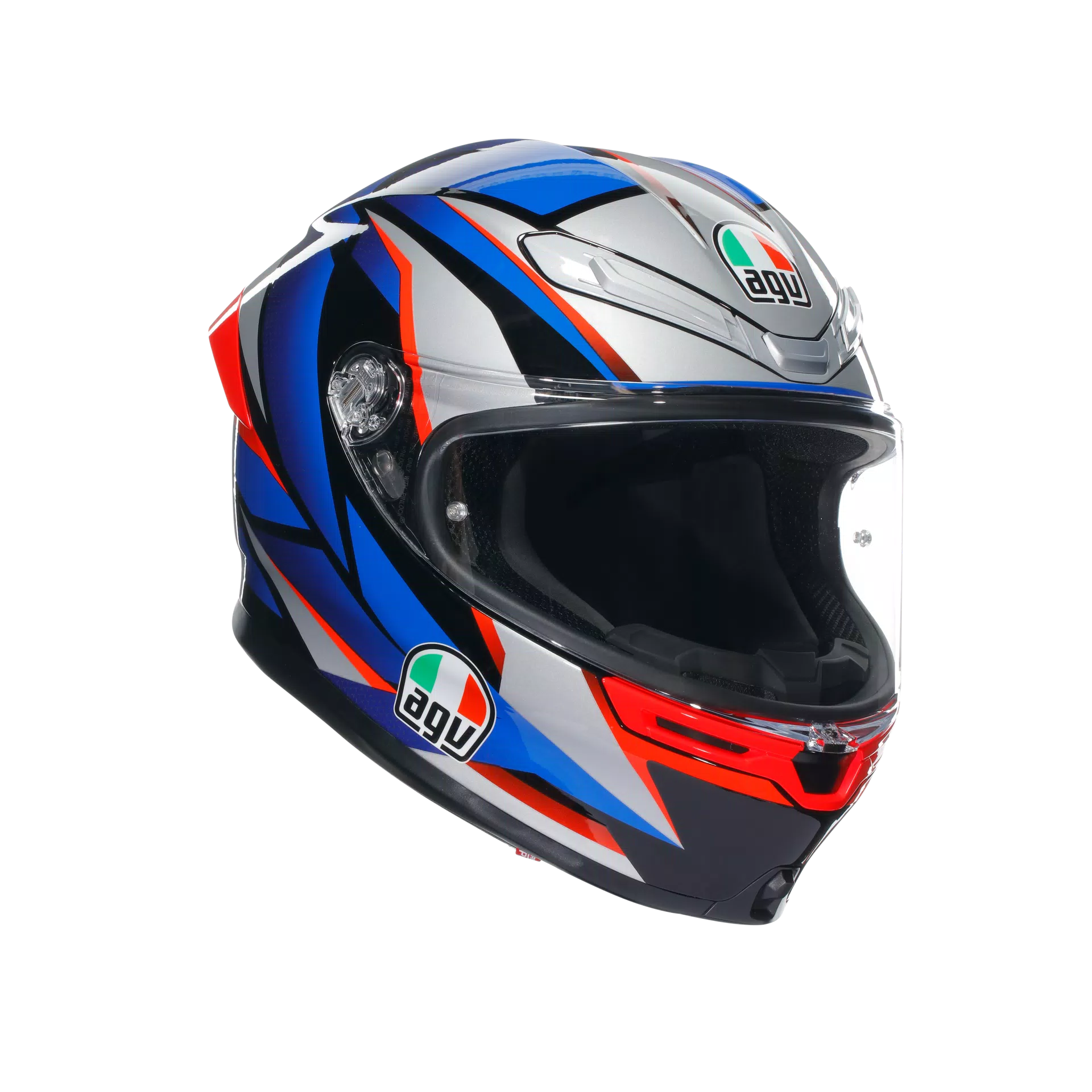 Casque AGV K6 S Slashcut Noir/Bleu/Rouge | 2118395001015 