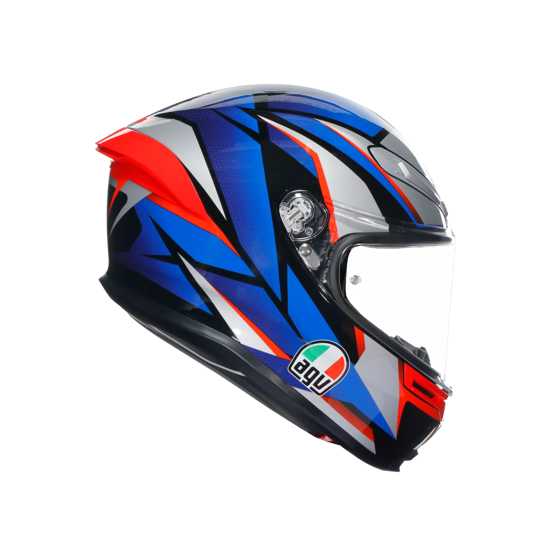 Casque AGV K6 S Slashcut Noir/Bleu/Rouge | 2118395001015 