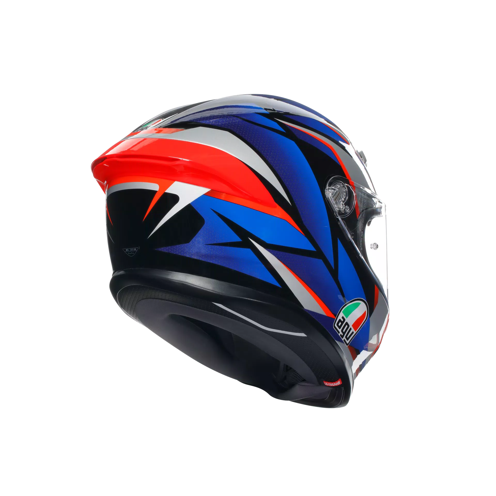 Casque AGV K6 S Slashcut Noir/Bleu/Rouge | 2118395001015 