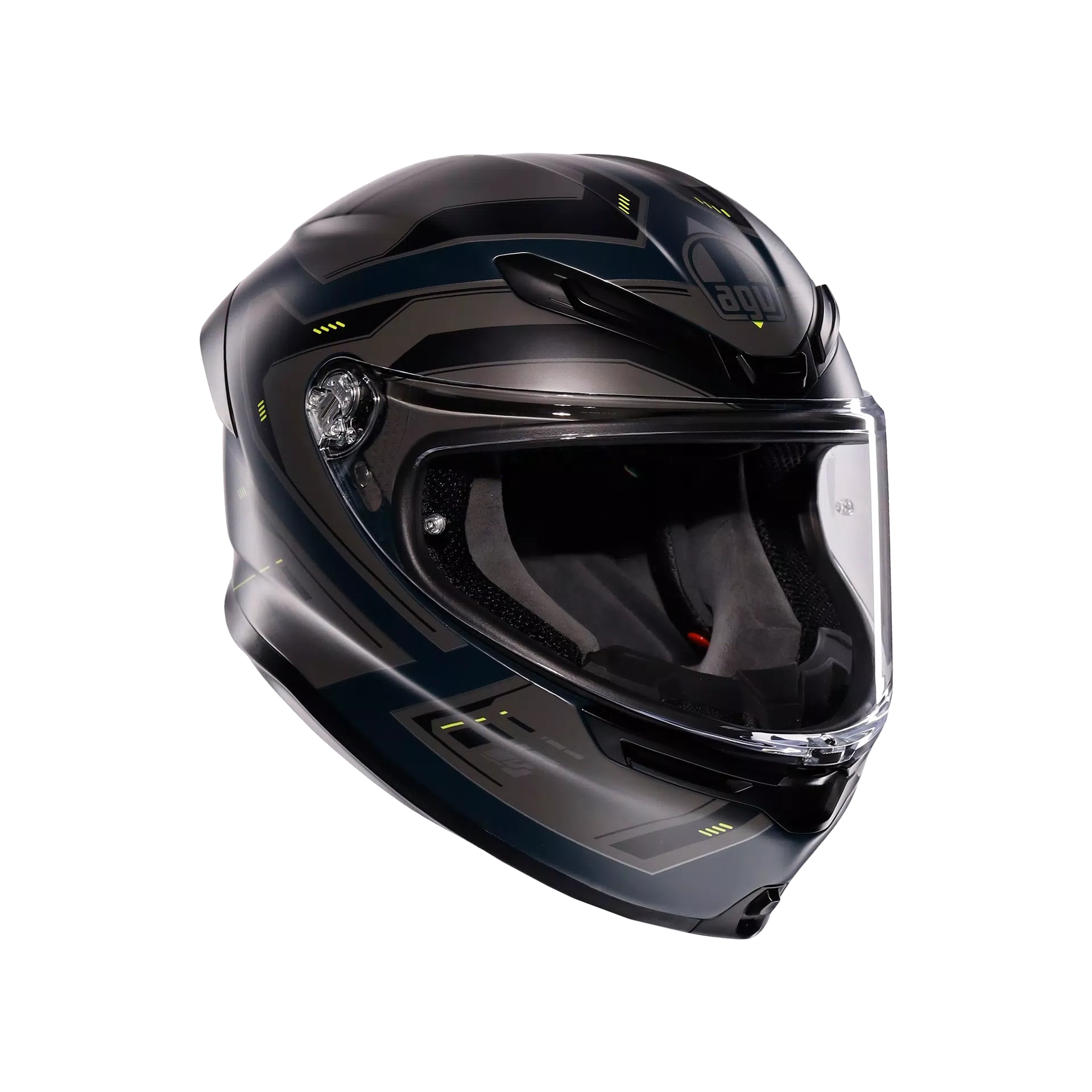 Casque AGV K6 S Enhance Mat Gris/Jaune Fluo | 2118395001022 