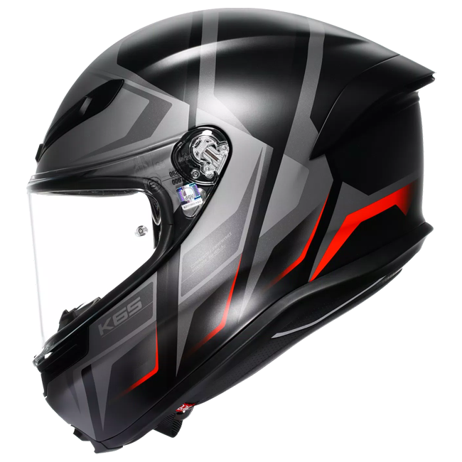 Casque AGV K6 S Karve Mat Noir/Gris/Rouge | 2118395001024 