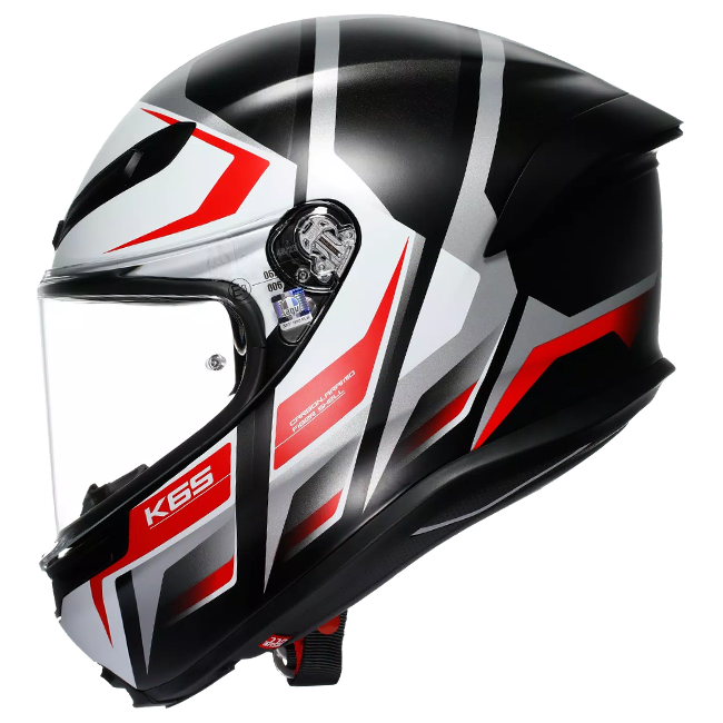 Casque AGV K6 S Karve Mat Noir/Blanc/Rouge | 2118395001025 