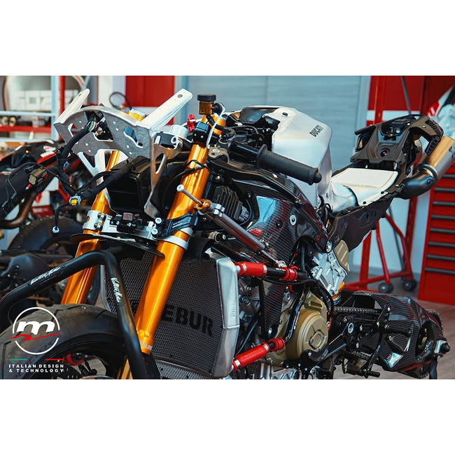 Öhlins Seitlicher Lenkungsdämpfer-Montagesatz Melotti Racing Ducati Panigale V4 (25-26) SA.DU.32511O – Bild 3