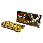 Chaîne EK 520 ZVX3 Or/Or NX-Ring ouverte avec attache par rivet – 84 à 146 maillons 