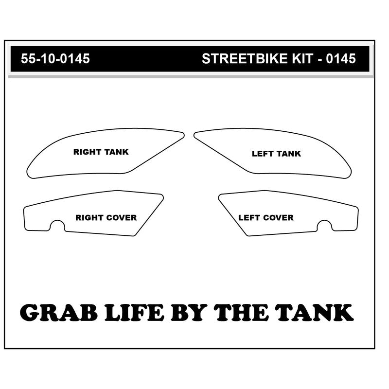 Tampons de traction Stompgrip Vulcano Yamaha YZF-R6 RJ27 (17-25) 55-10-0145 