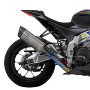 Kit de slip-on Arrow Pista en acier inoxydable pour Aprilia RSV4 1100 Factory (19-20) 71002PT 