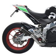 Kit de glissement Arrow Pro-Race en acier inoxydable noir pour Aprilia RSV4/RR/RF (17-18) 71214PRN 