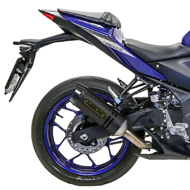 Flèche Slip-On Thunder Aluminium Noir Yamaha YZF-R3 (15-18) 71831AKN 