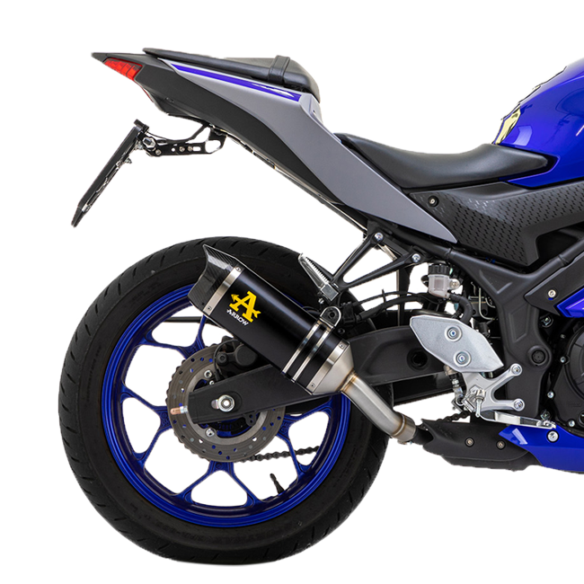 Flèche Slip-On Thunder Aluminium Noir Yamaha YZF-R3 (21-25) 71831AKN 