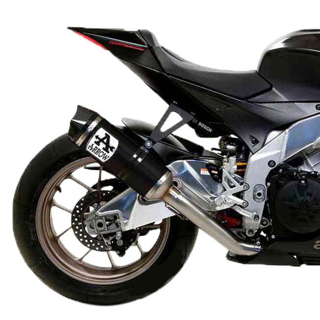 Flèche Slip-On Race-Tech Aluminium Sombre Aprilia RSV4 1100 Factory (19-20) 71906AKN 
