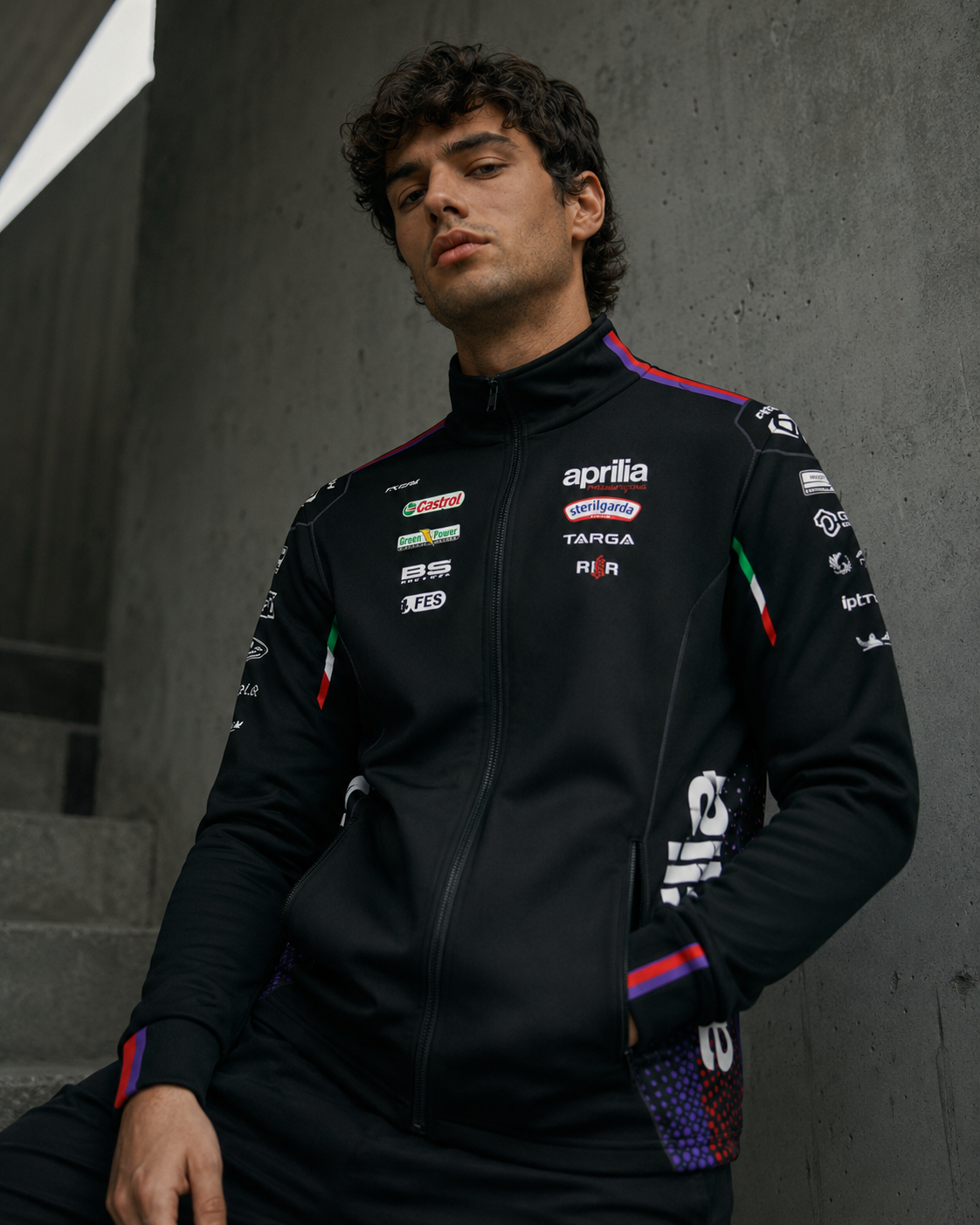 Aprilia Racing Team Zip sweat-shirt réplique 2026 pour homme IXON 
