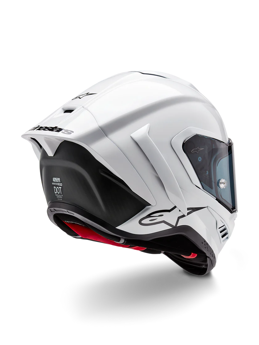 Casque Alpinestars Supertech R10 Solid Blanc Brillant 8200124-2170 
