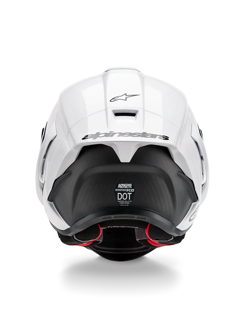 Casque Alpinestars Supertech R10 Solid Blanc Brillant 8200124-2170 