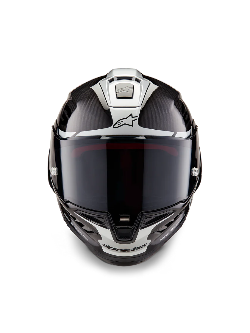 Casque Alpinestars Supertech R10 Element Carbon Carb Noir Argent 8200324-1368 