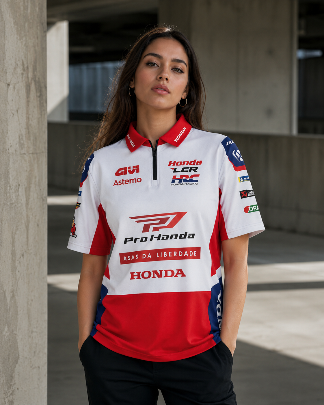 Polo réplique de l’équipe de course LCR Honda 2026 IXON 