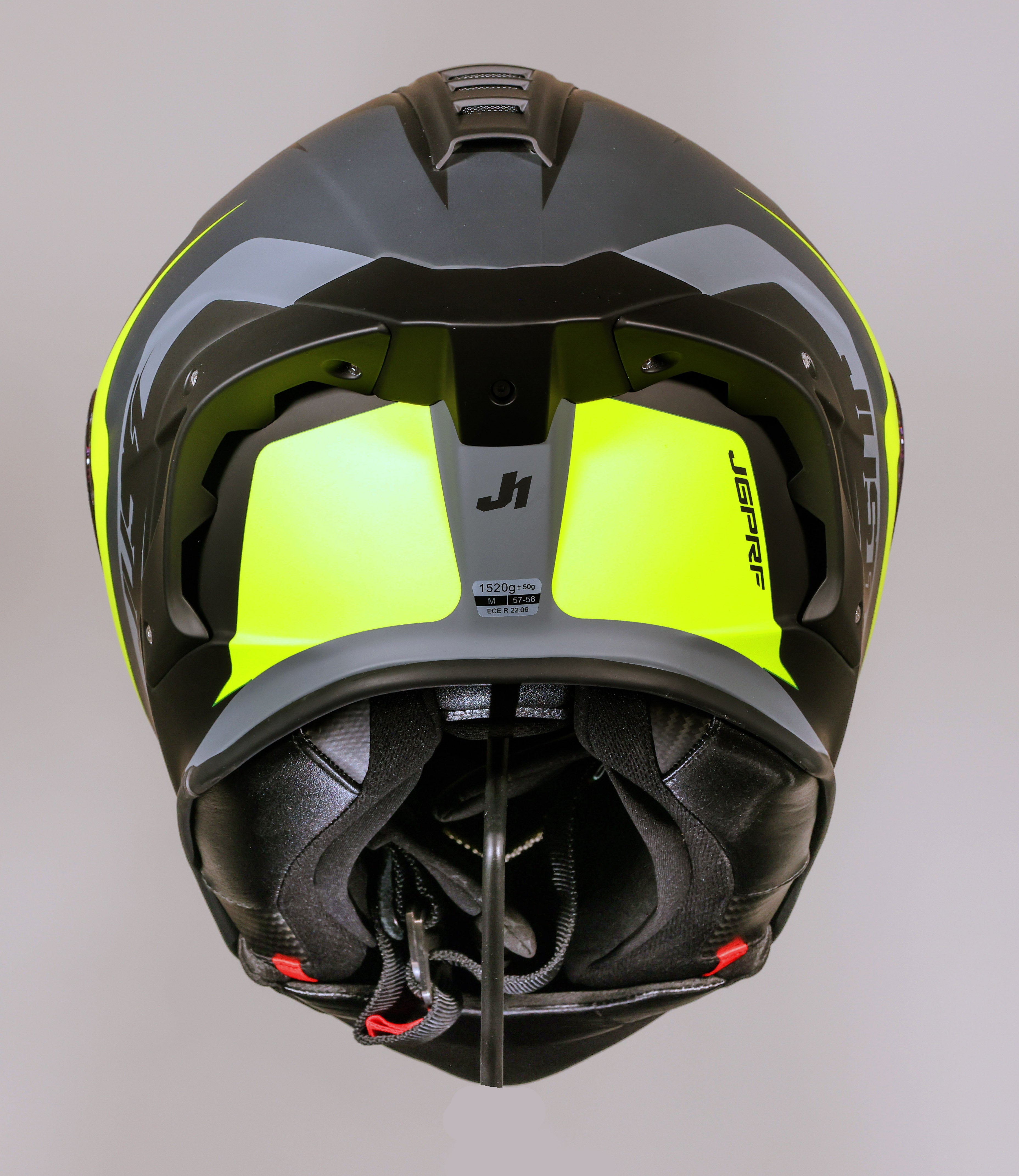 Just1 J-PGRF Casque Arrow Jaune Néon / Gris Mat 6130320294005 