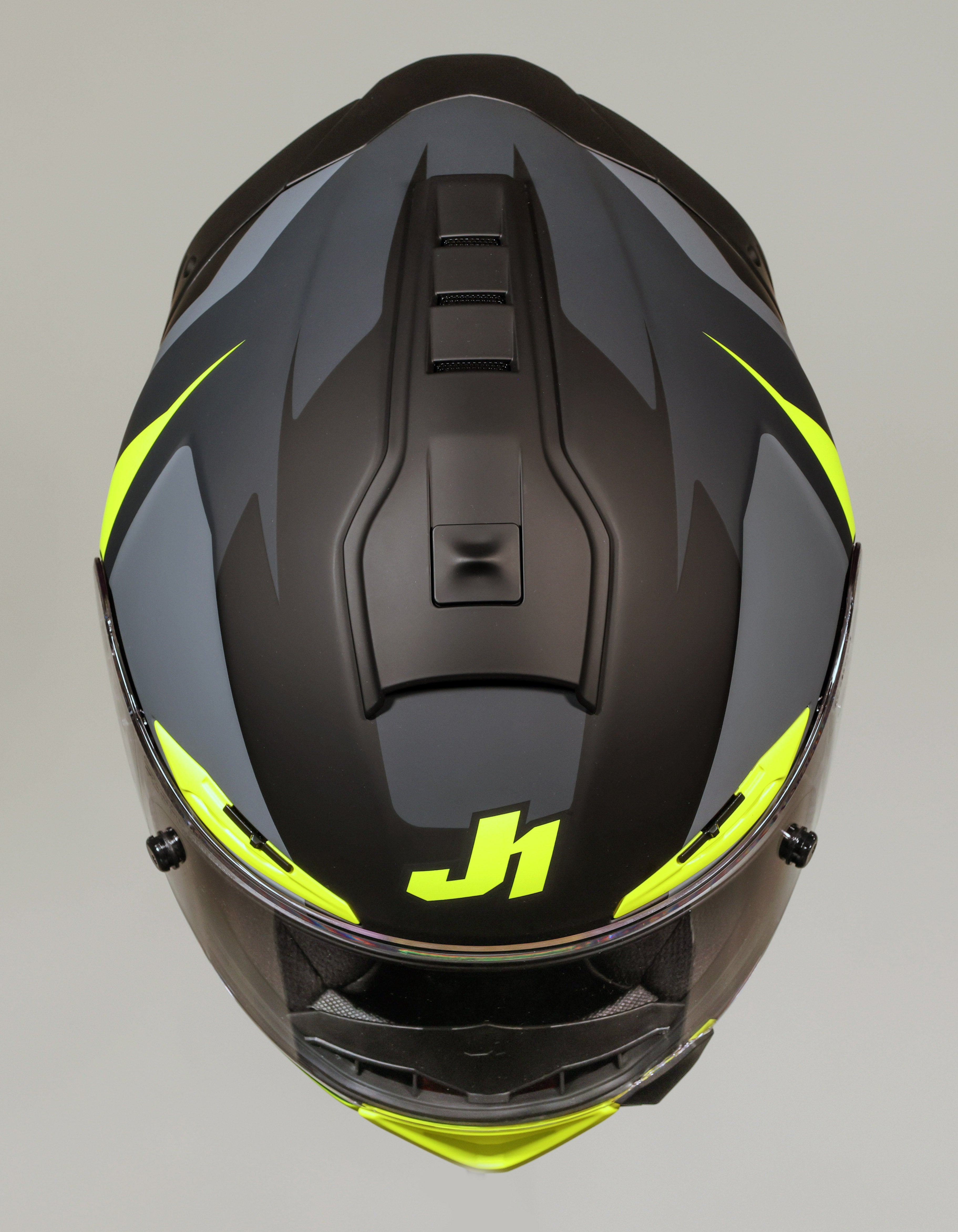 Just1 J-PGRF Casque Arrow Jaune Néon / Gris Mat 6130320294005 