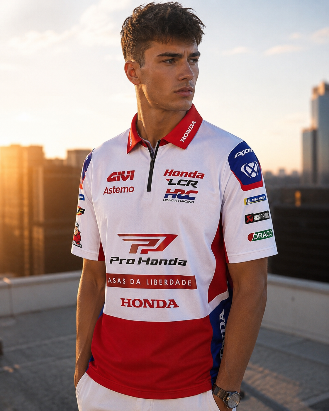 Polo réplique de l’équipe de course LCR Honda 2026 IXON 