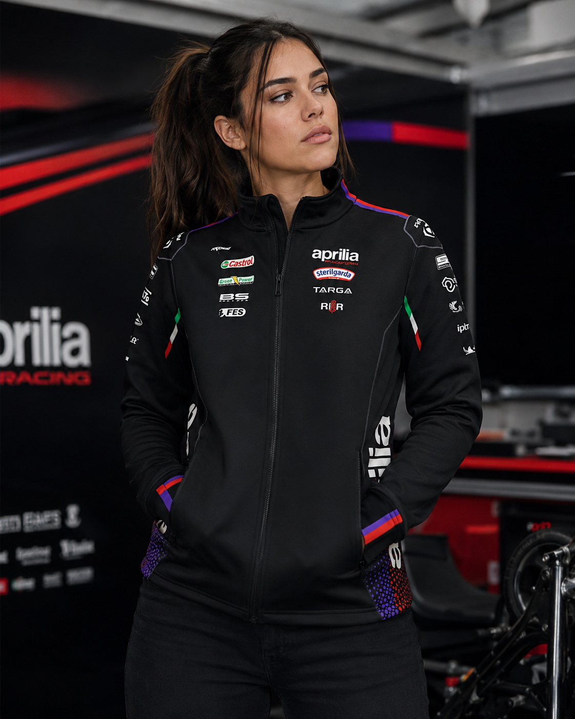 Aprilia Racing Team Zip sweat-shirt réplique 2026 pour homme IXON 