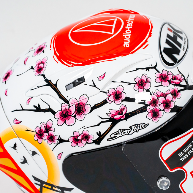 Casque de course NHK GP-R Tech Alonso López Motegi Japon Réplique 2024 
