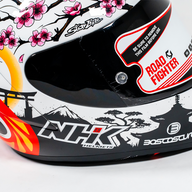Casque de course NHK GP-R Tech Alonso López Motegi Japon Réplique 2024 