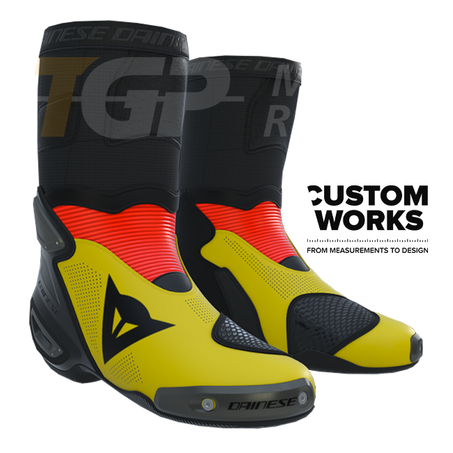 Bottes moto homme Dainese Axial 2 Air Racing et route | Édition Germania | Custom Works 