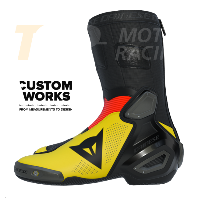 Bottes moto homme Dainese Axial 2 Air Racing et route | Édition Germania | Custom Works 