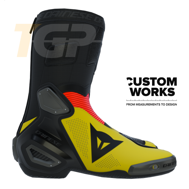 Bottes moto homme Dainese Axial 2 Air Racing et route | Édition Germania | Custom Works 