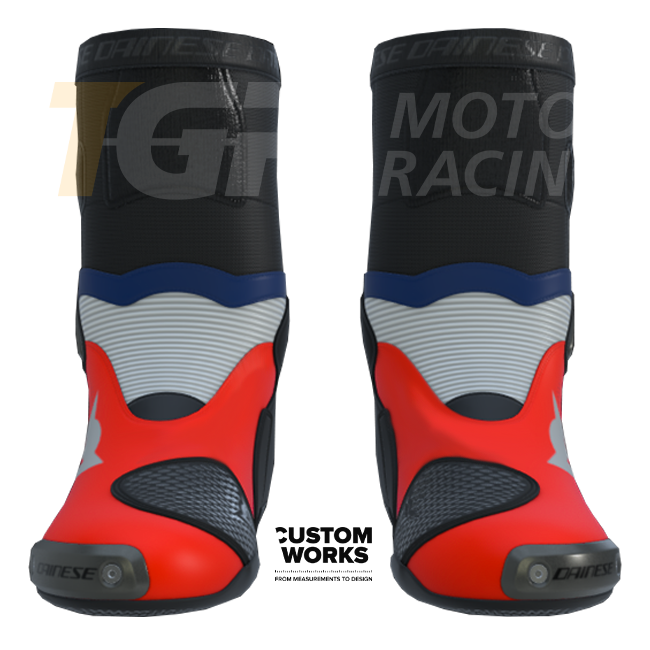 Bottes moto de course et route Dainese Axial 2 Racing pour homme | Édition Francia | Custom Works 