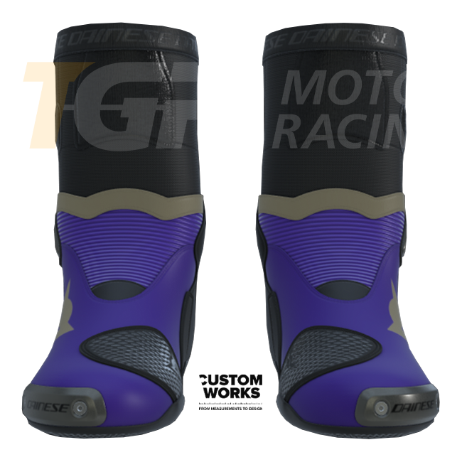 Dainese Axial 2 Bottes moto Racing et route | Homme | Viola / Magnesium | Custom Works 