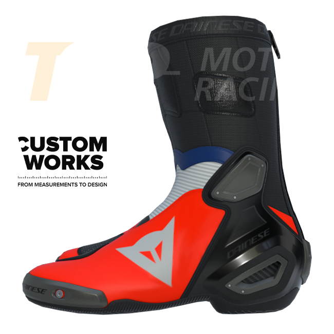 Bottes moto de course et route Dainese Axial 2 Racing pour homme | Édition Francia | Custom Works 