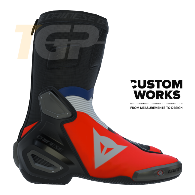 Bottes moto de course et route Dainese Axial 2 Racing pour homme | Édition Francia | Custom Works 